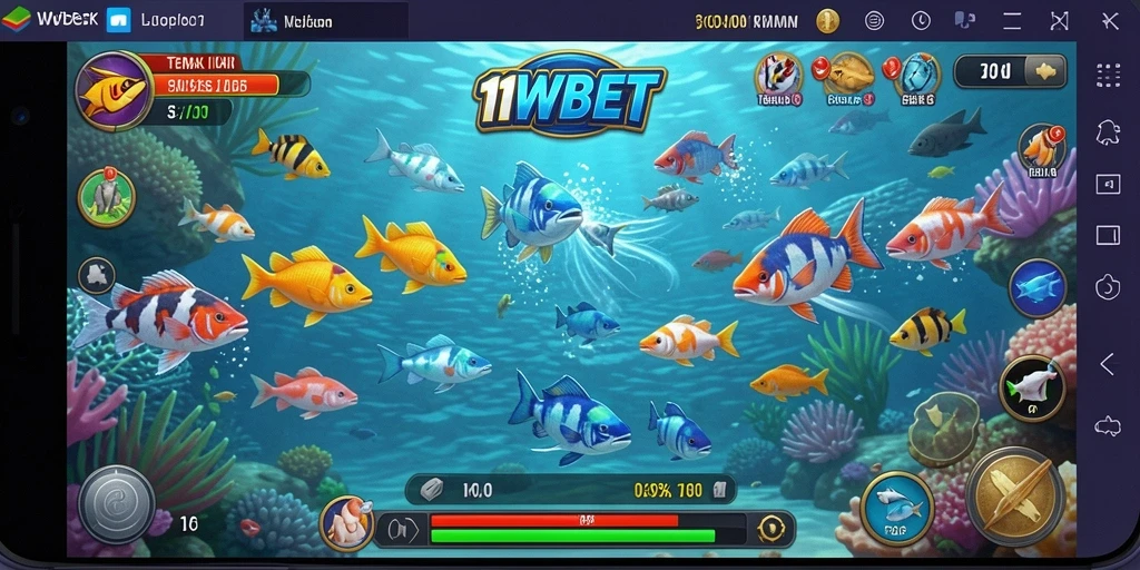 Tampilan gameplay 11WBET yang menarik dan penuh warna.