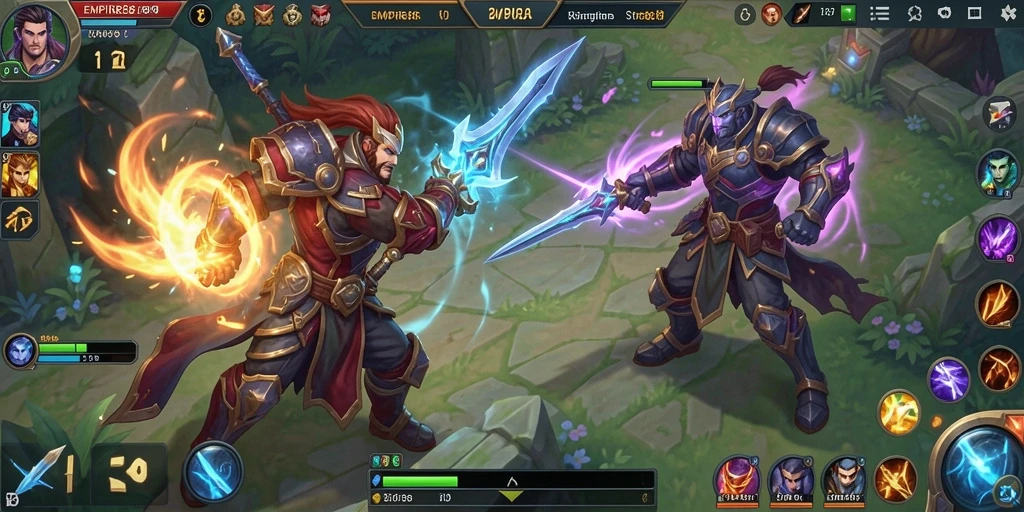 Tangkapan layar intens bermain EMPIRE88 MOBA dengan aksi mendebarkan.