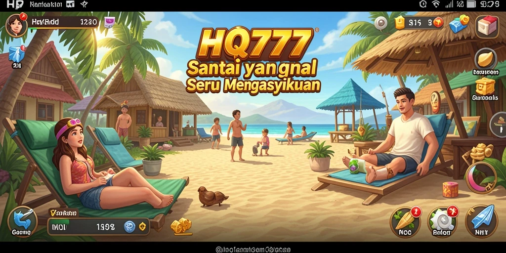 Tampilan gameplay HQ777 yang seru dan penuh warna.