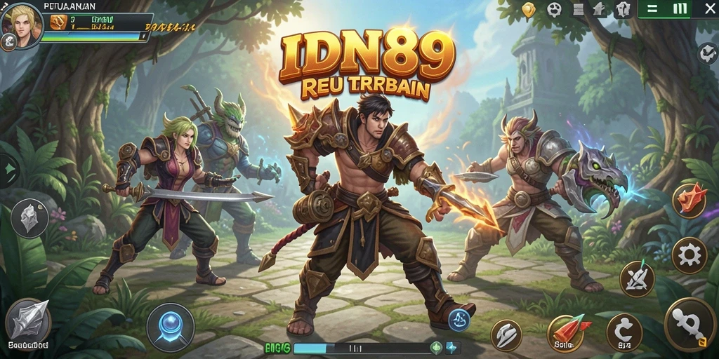 Gameplay IDN89 menampilkan pertarungan epik dan karakter yang menarik.