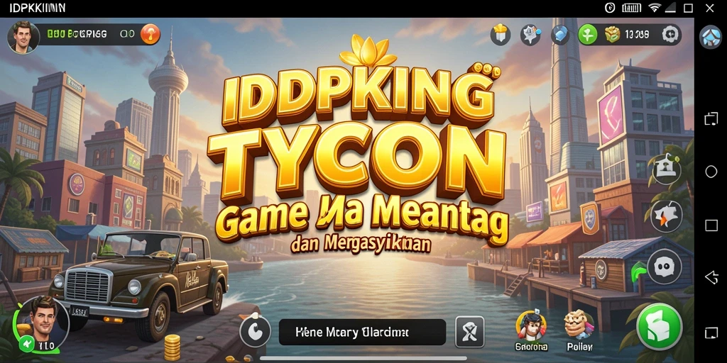 Tangkapan layar gameplay menarik dari IDPKING yang menunjukkan suasana bisnis.