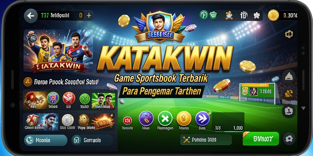 Tampilan gameplay KATAKWIN yang dinamis dan menarik.