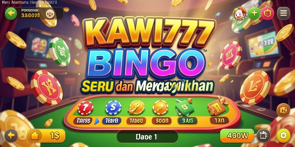Tampilan gameplay seru di KAWI777 dengan fitur Bingo yang interaktif.