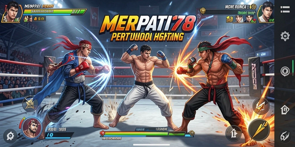Tampilan gameplay mendebarkan di MERPATI178 dengan pertarungan intens.