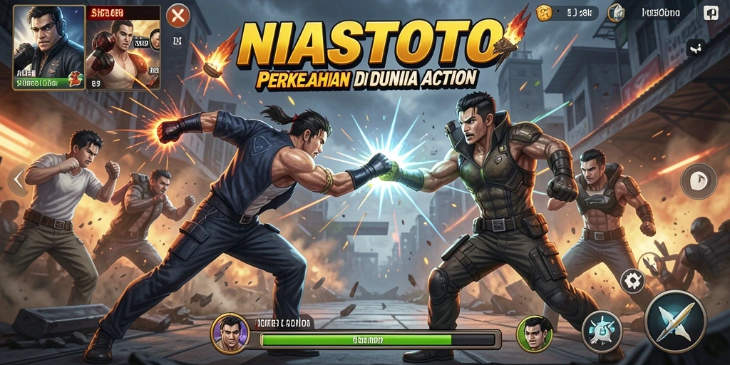 Screenshot menggambarkan aksi heroik dalam pertempuran NIASTOTO.