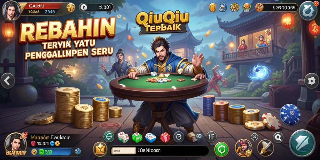 Screenshot gameplay REBAHIN yang mendebarkan saat bermain QiuQiu.