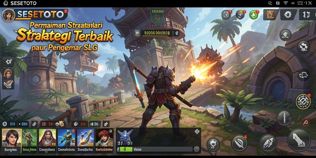 Tampilan menawan dari gameplay SESETOTO yang menampilkan strategi mendalam.