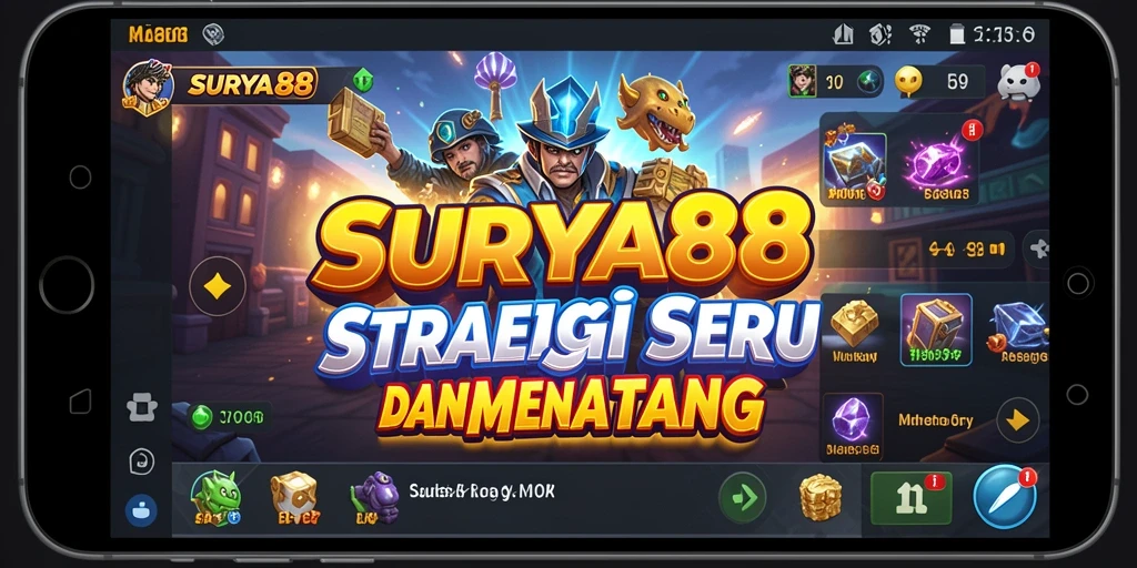 Tangkapan layar dari gameplay SURYA88 menampilkan momen strategis yang mendebarkan.