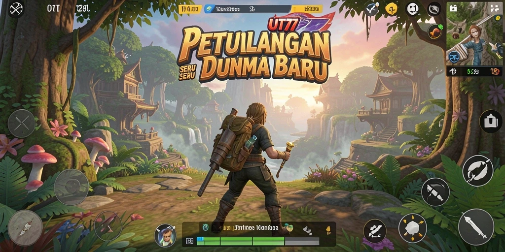 Gameplay seru UT77 dalam dunia petualangan fantastis.
