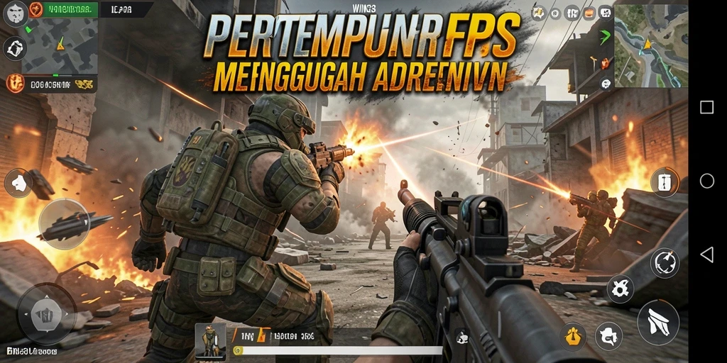 Tampilan gameplay seru dengan aksi tembak-menembak intens.