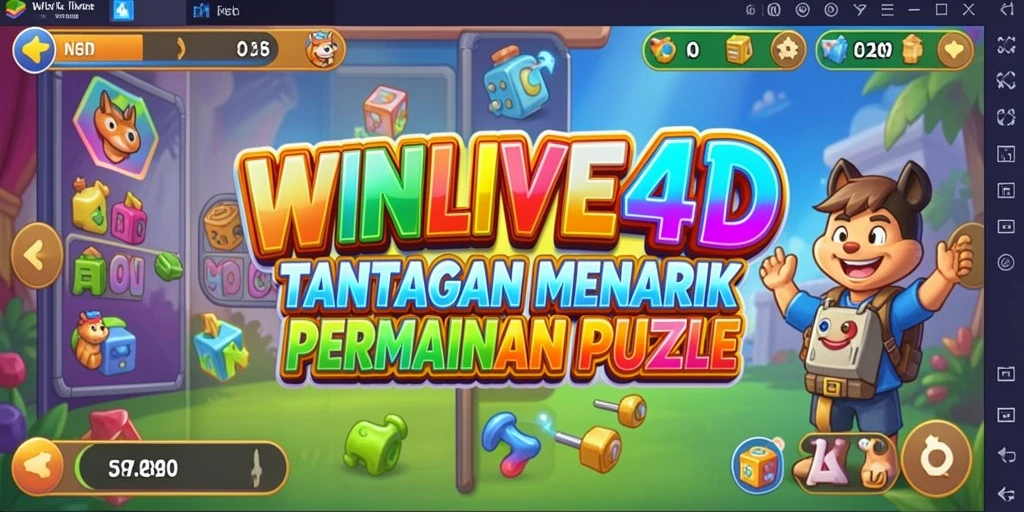 Tampilkan gameplay menarik dari WINLIVE4D dengan tantangan puzzle.